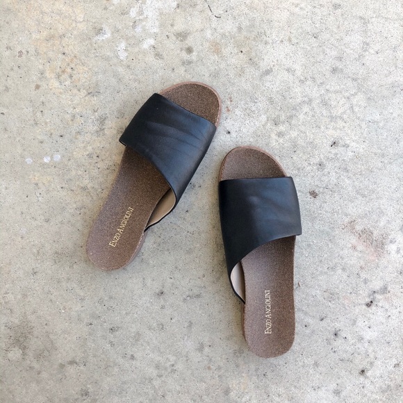 enzo angiolini slide sandals